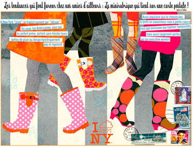 olga-olga illustrations carte postale New York