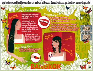 olga-olga illustrations carte postale Bangkok