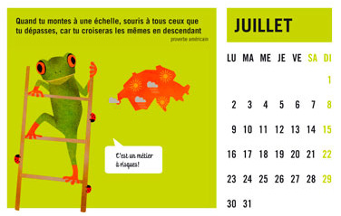 olga-olga illustrations calendrier courrier juillet