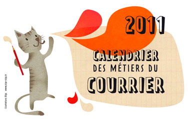 olga-olga illustrations calendrier 2 courrier janvier