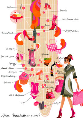 olga-olga illustrations map New York