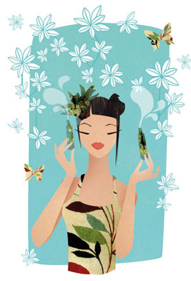 olga-olga illustrations aromatherapie